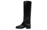 CHANEL 22A Knee high Boots Women"s Black