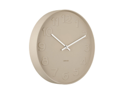 Часы настенные Karlsson MR BROWN Present Time Бежевый