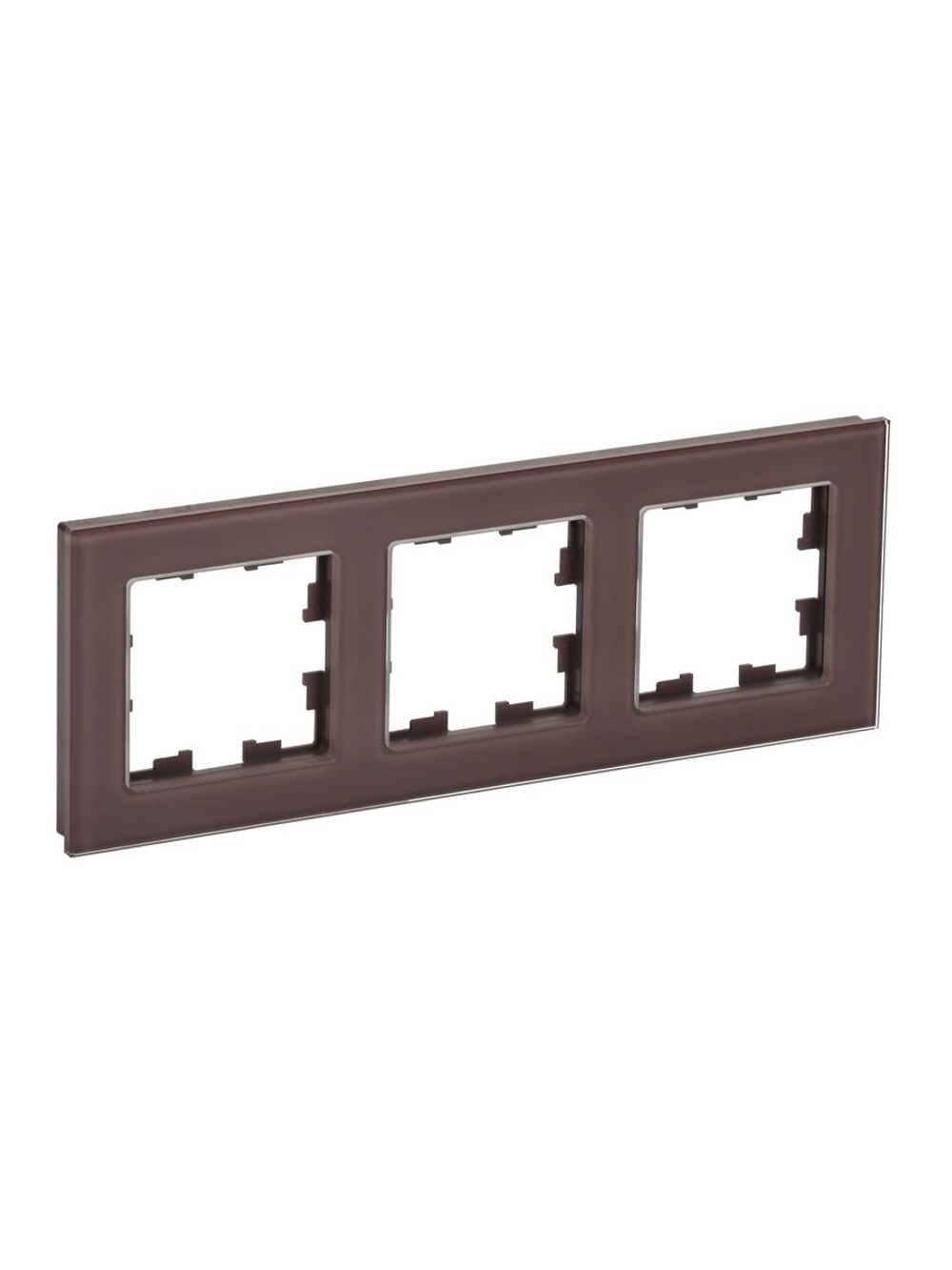 Рамка 3-м BRITE РУ-3-2-БрТБ стекло темн. бронза IEK BR-M32-G-K45