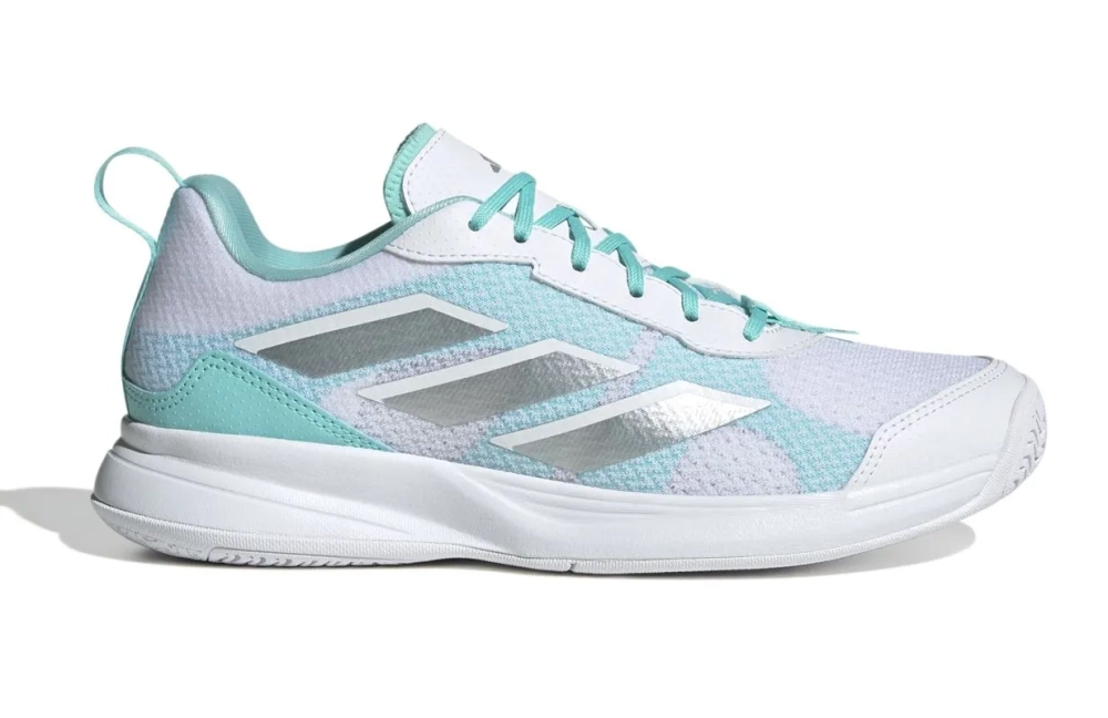 Женские теннисные кроссовки Adidas Avaflash - cloud white/silver metallic/flash aqua