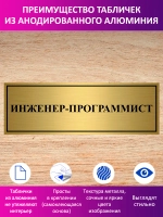 Табличка "Инженер-программист".