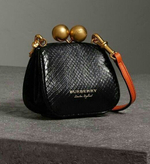 Кожа питона цв. Черный / Praga Lux Black, толщ. 0,8-1,0 мм