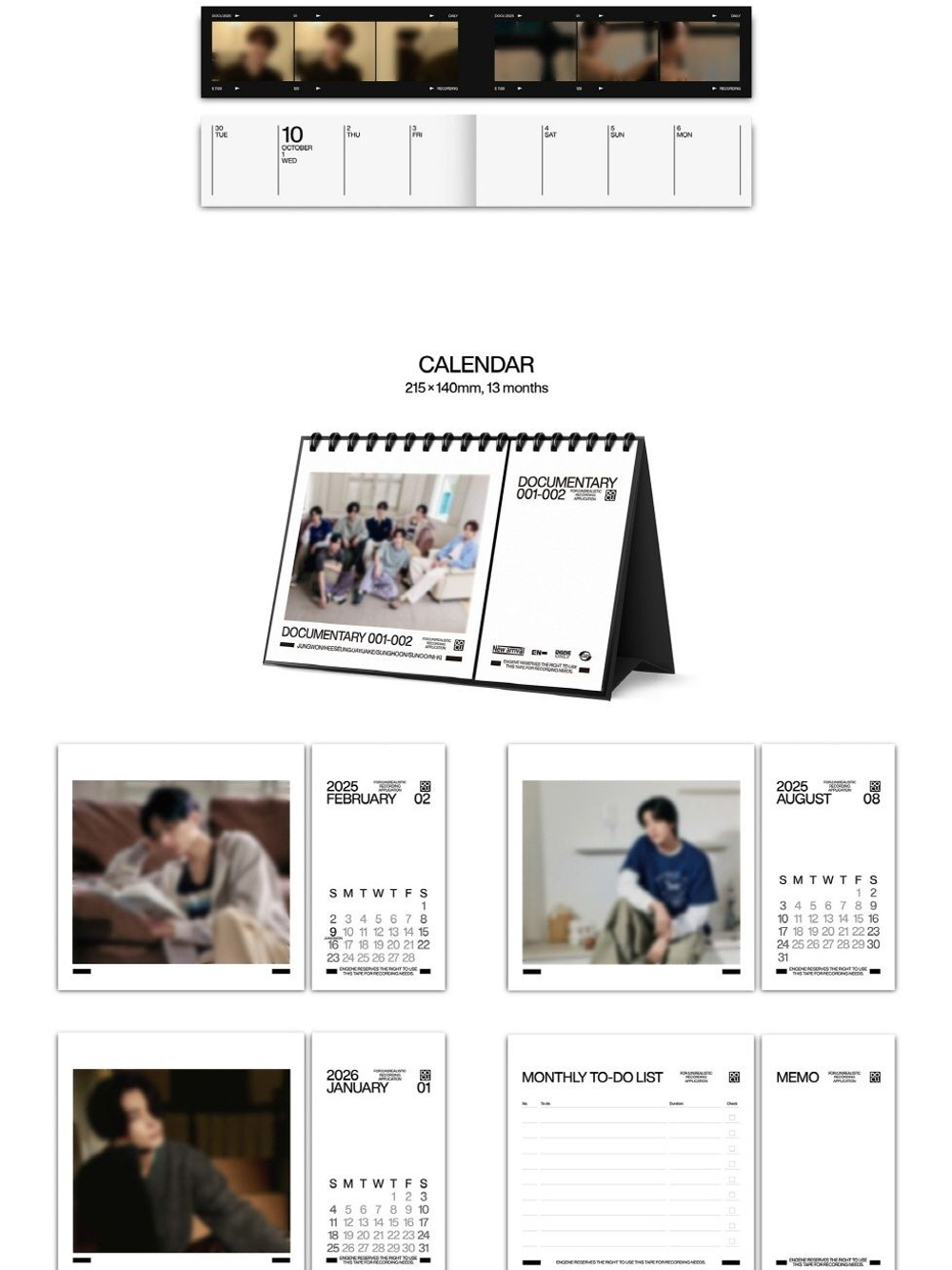 товары ENHYPEN - DOCUMENTARY 001-002 2025 SEASON'S GREETINGS