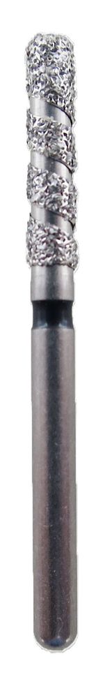 Бор алмазный 837RP.FG.018, черный, 1 шт. Форма: цилиндр с круглым концом, алмазная спираль, JOTA, Швейцария