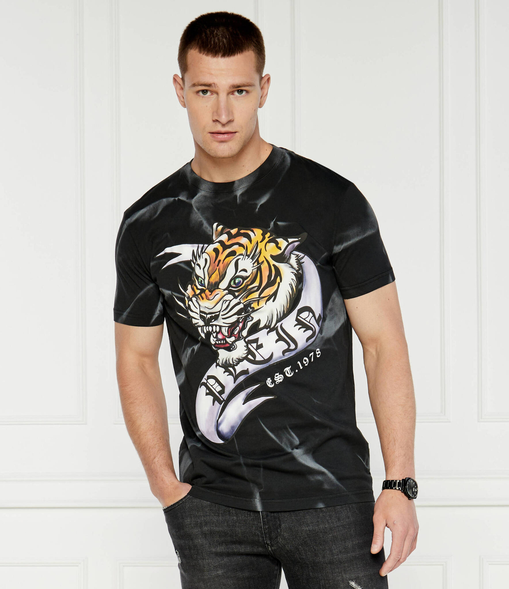 Футболка Tattoo Philipp Plein - черный(MTK7103 PJY002N)