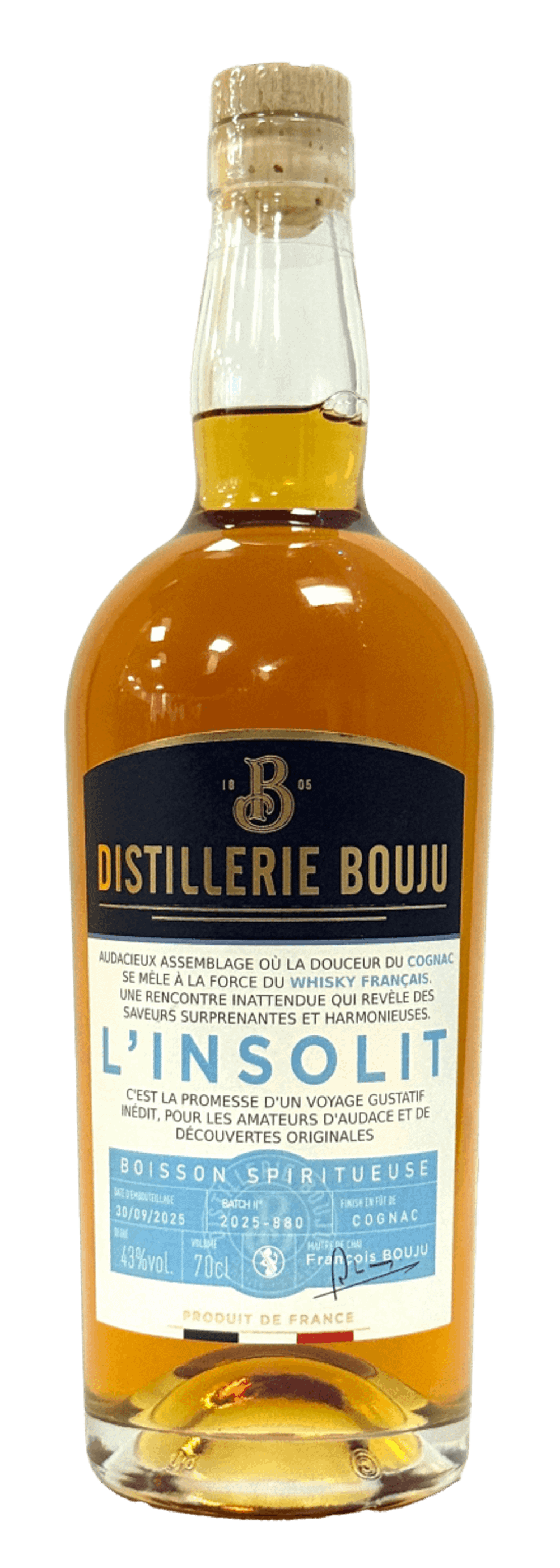 Виски Distillerie Bouju L’Insolit, 0.7 л