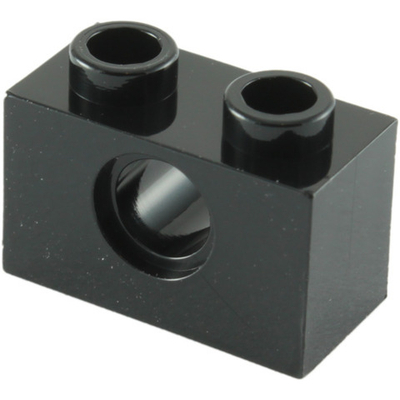 Lego 50шт Кирпич 1x2 R4.9 (черный) 370026