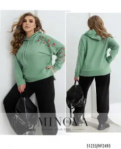 Костюм 2493-мята-черный Minova