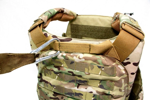 Чехол для бронежилета плитника КРЕПОСТЬ быстросброс слева, MIMICRYA, Cordura 1000D, MULTICAM, S-M