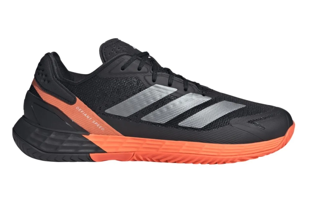 Теннисные кроссовки Adidas Defiant Speed 2 M - core black/core black/lucid orange