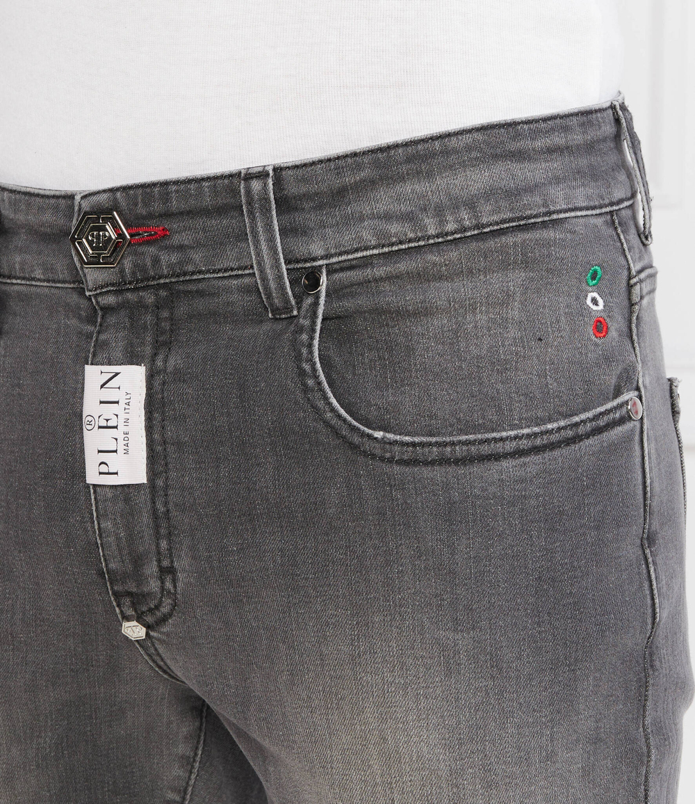 Джинсы Denim Trousers Philipp Plein - пепельный (MDT3554 PDE004N)
