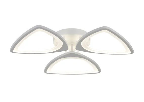 Люстра потолочная светодиодная Rilon 1051/3 WHITE, 102 Вт, белая