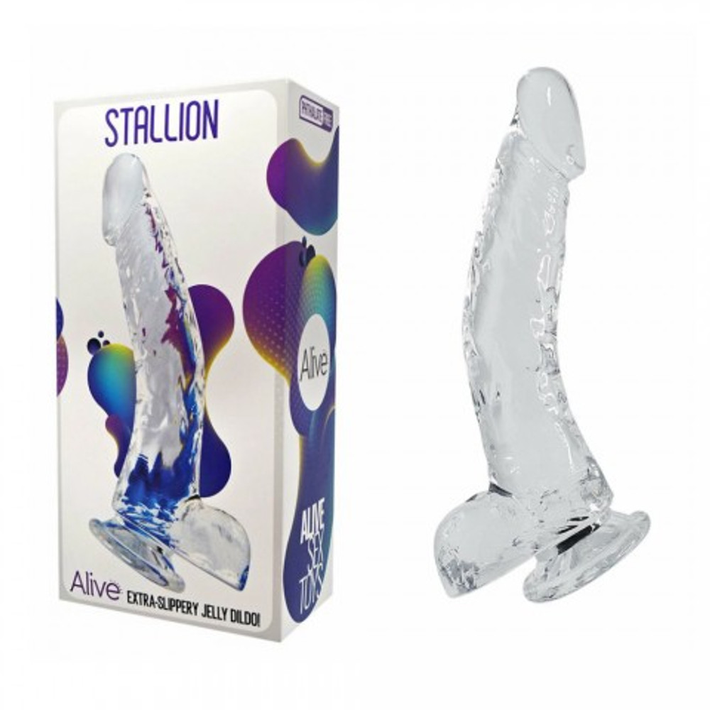 Фаллоимитатор Alive Stallion (22×3,5 см) прозрачный