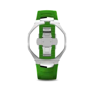 Корпус для часов POP-Swatch x AP - GREEN EIGHT из 2 ремешков