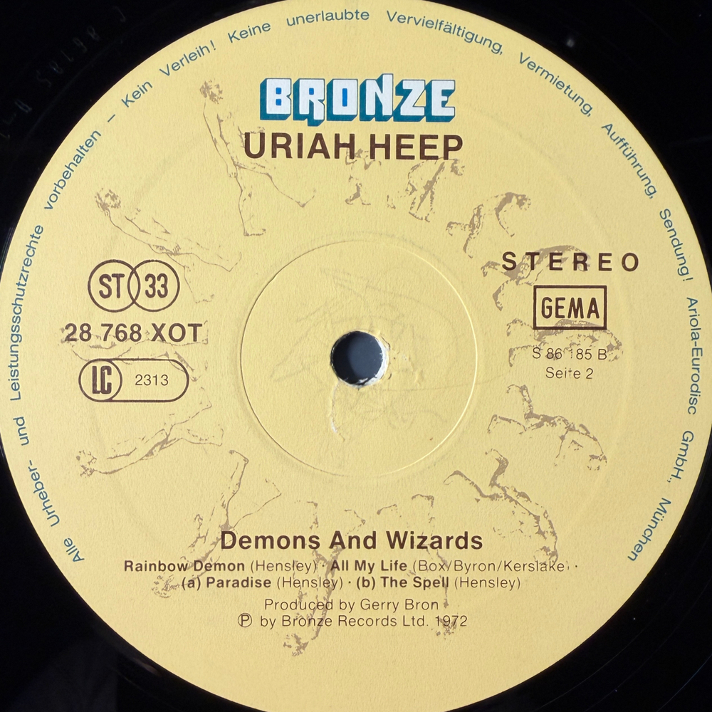 Uriah Heep – Demons And Wizards (Германия 1977г.) Т