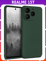 Мягкий Soft Touch чехол из силикона для REALME 15T с бархатной подкладкой