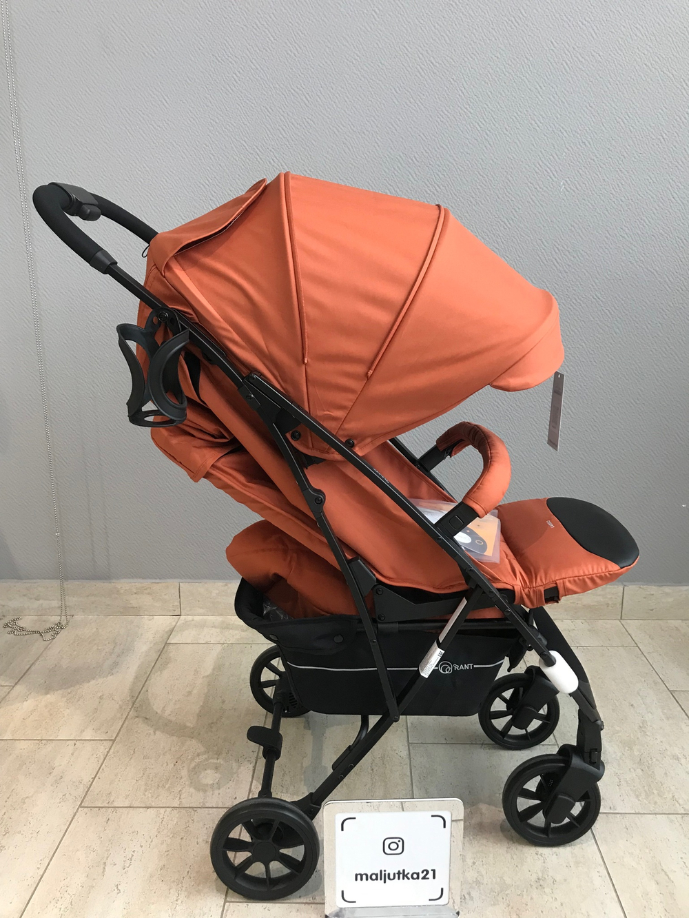 Коляска детская RANT "LARGO" RA054 Orange Brown 2024