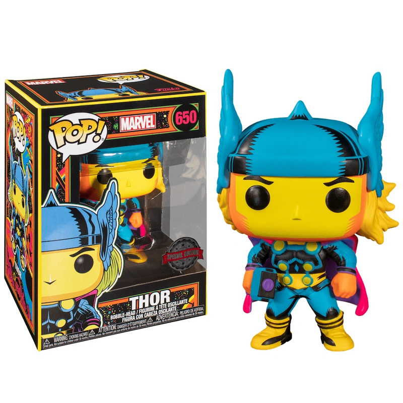 Фигурка Funko POP! Bobble: Marvel: Black Light: Thor (Exc)