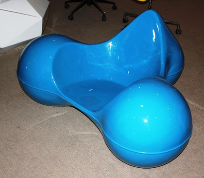 кресло tomato chair ( голубое ) (by Steel Arts)