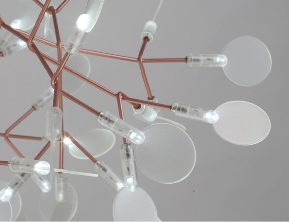 Подвесной дизайнерский светильник  Heracleum II от Moooi (медный, D50 cm)