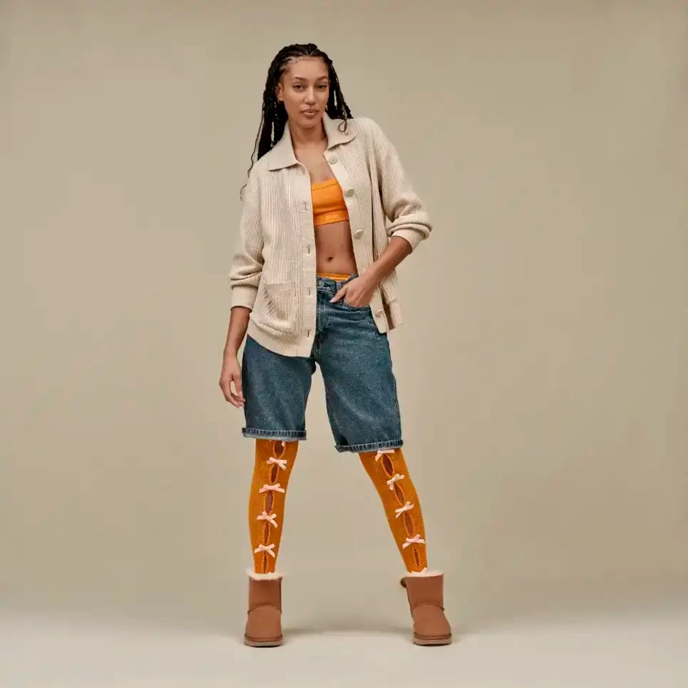 UGG Угги Mini Bailey Bow, каштановый