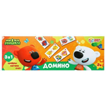 Домино "Ми-ми-мишки" картон, коробка 4660254415492 (Умные игры)