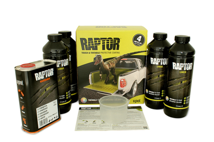 Покрытие защитное повышенной прочноcти RAPTOR, колеруемое, с отвердителем 2K U-POL 4л+1л