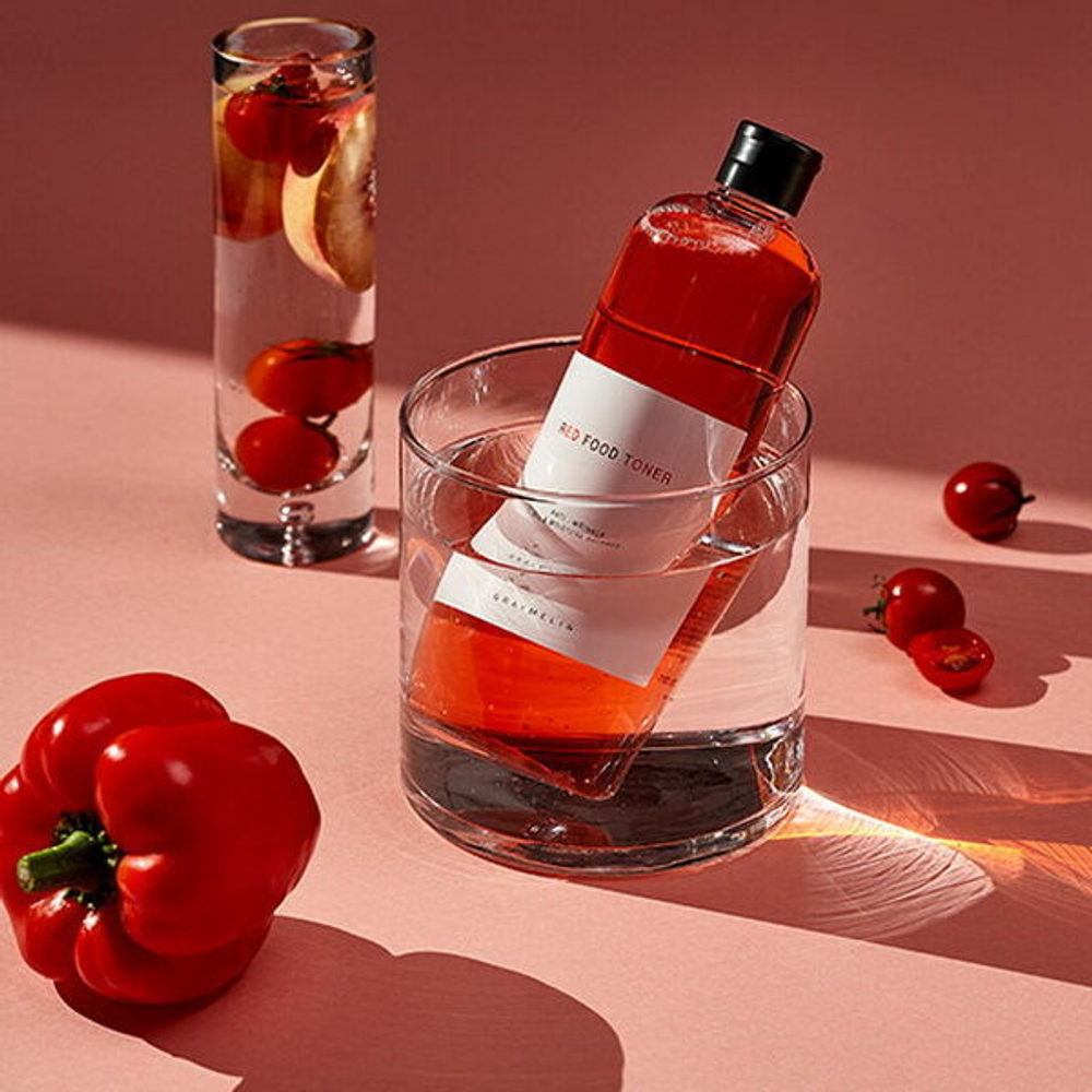 Тонер против морщин с экстрактами красных овощей и фруктов Graymelin Red Food Toner, 500мл