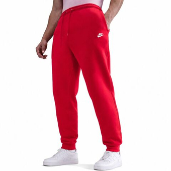 Мужские теннисные штаны Nike Club Jogger - university red/white