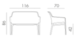 Диван пластиковый Net Bench