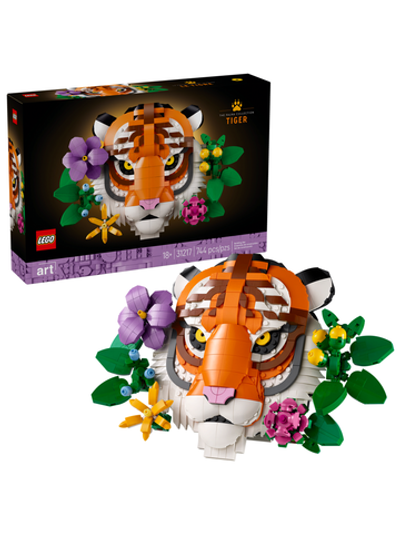 Конструктор Лего Арт Коллекция «Фауна» — Тигр | LEGO Art Fauna Collection – Tiger 31217, 744 детали (18+)