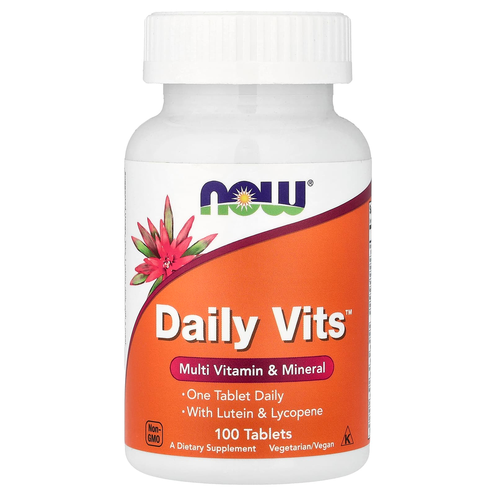 NOW Foods, Daily Vits™, мультивитамины и минералы, 100 таблеток