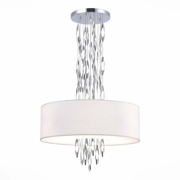 Люстра подвесная 5*E14 SL1353.103.05 хром/белый Nettuno ST-Luce