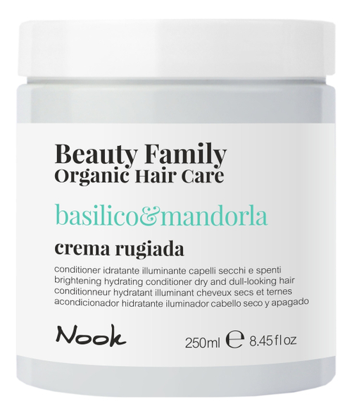 NOOK Крем-кондиционер для сухих и тусклых волос -Crema Rugiada Basilico&Mandorla, 250мл