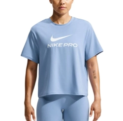 Женская теннисная футболка Nike Pro Loose - work blue/white