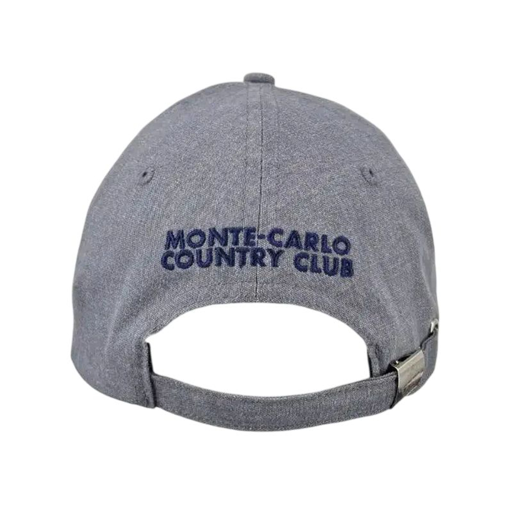 Теннисная кепка Monte-Carlo Country Club MCCC Washed Cotton - dark grey