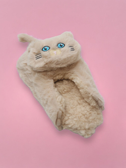 Тапочки кигуруми Котики бежевый 8-10 лет 19-20,5 см
