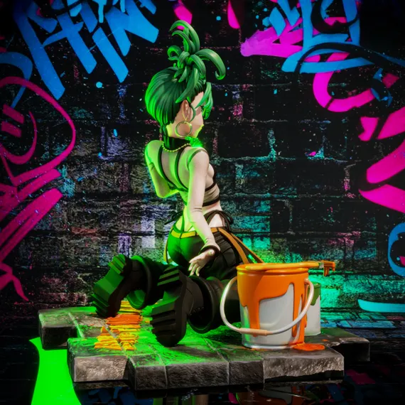 Tatsumaki street paints - One Punch Man
