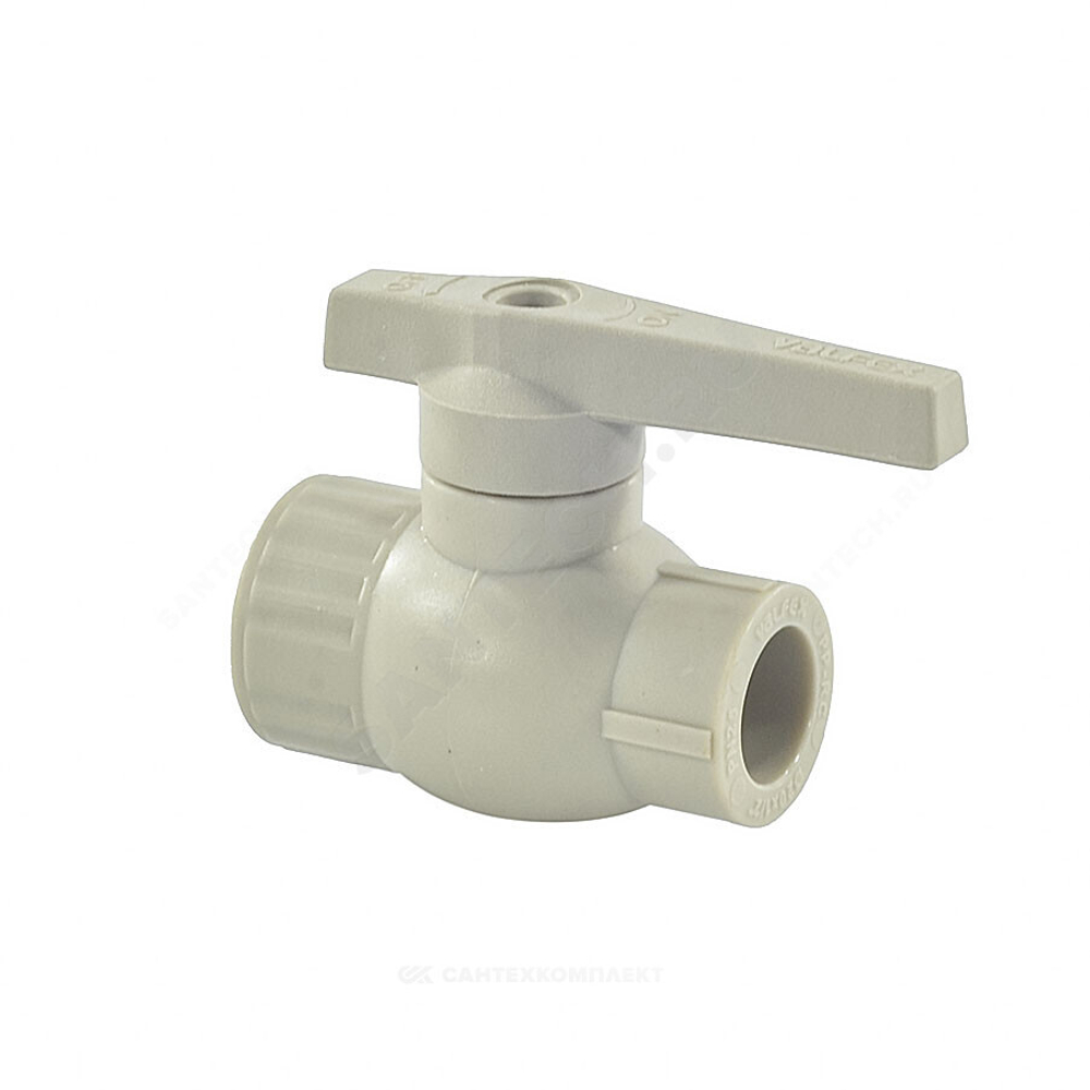 Кран шаровой PP-R серый Дн 25х3/4" ВР VALFEX 10142534Г