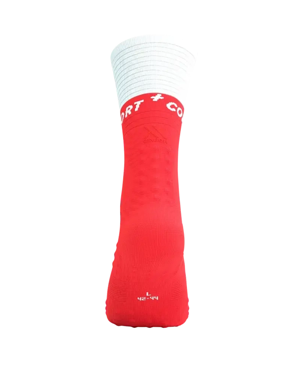 Носки Mid Compression Socks V2.0 fluo red/white