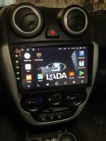 Магнитола для Lada Granta 2011-2018 (взамен ШГУ) - FarCar S400-TS18 монитор 9.5" QLED на Android 14, CarPlay, 4G SIM-слот