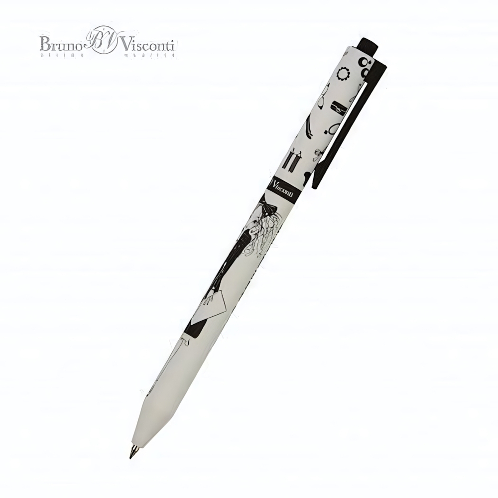 Ручка шариковая 0.5 мм, синяя ArtClick "Модница" (BrunoVisconti)