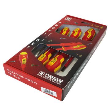 Набор из 5 отверток NAREX S Line Electro Profi + тестер 855760