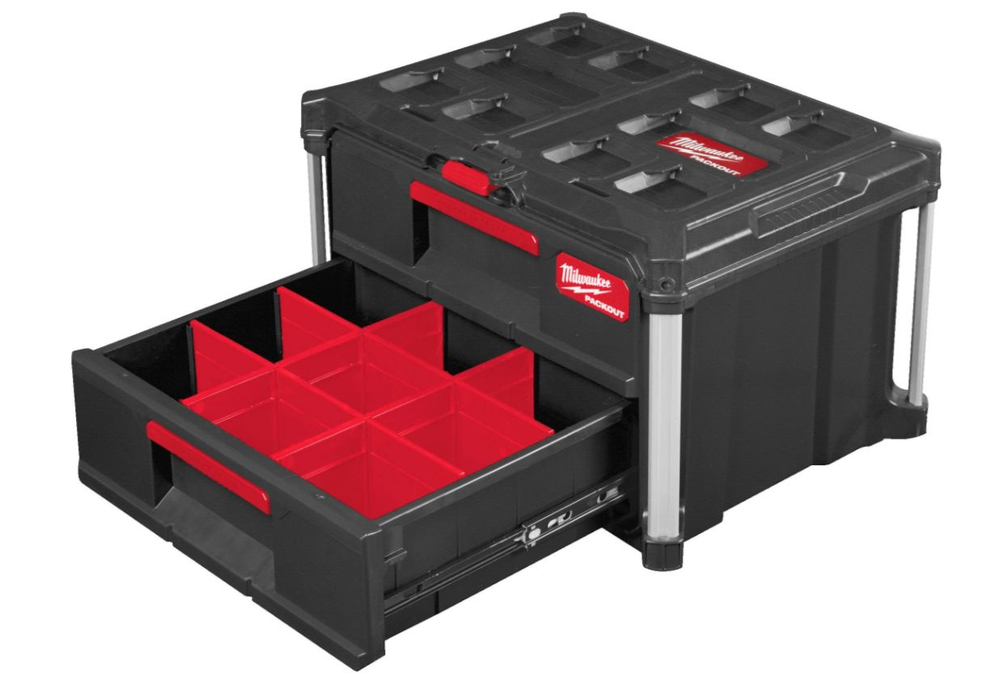 Ящик Milwaukee PACKOUT DRAWER BOX с 2-мя выдвижными отсеками 4932472129