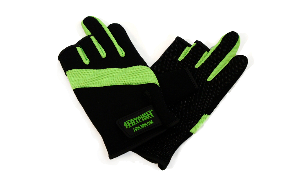 Перчатки HITFISH GLOVE-03 (зеленый, фиолетовый, синий)