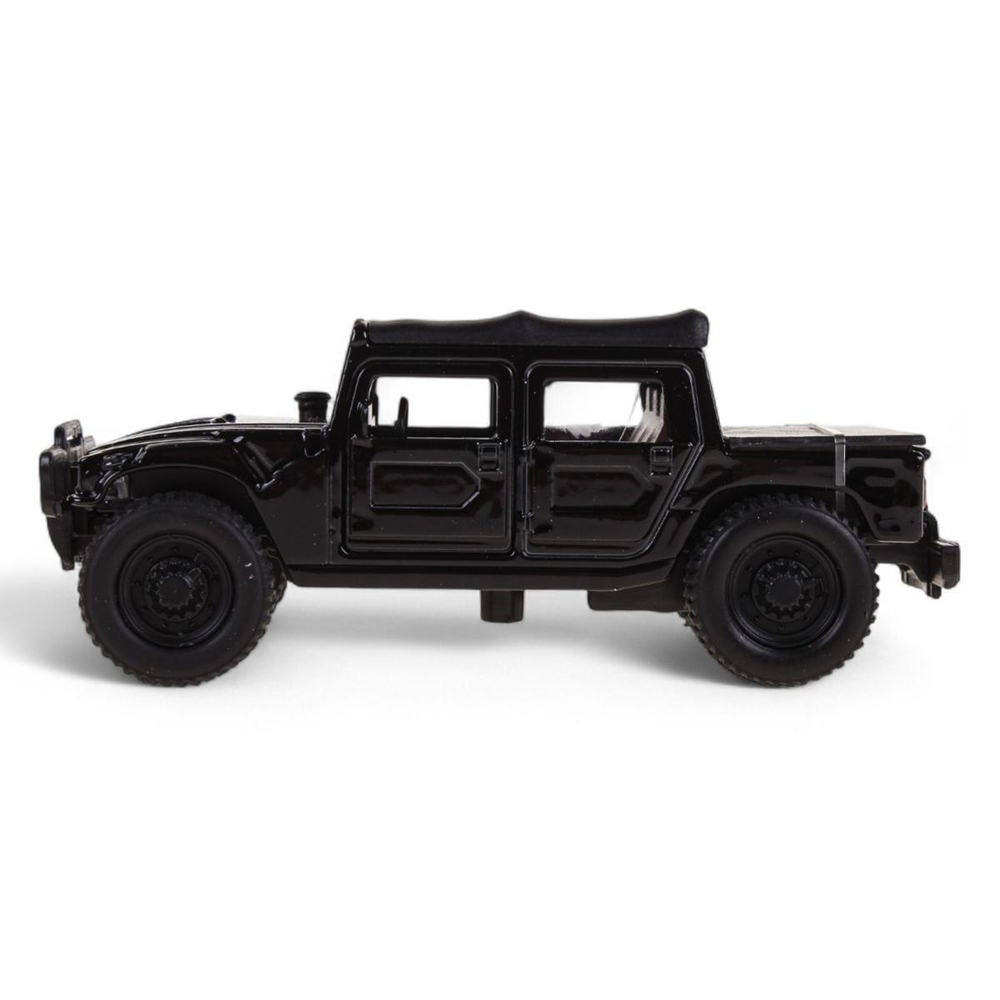 Модель ин. мет. "Hummer H1 пикап" 12см. открыв. двери, черный, в коробка SB-18-09-H1-N(B)-WB