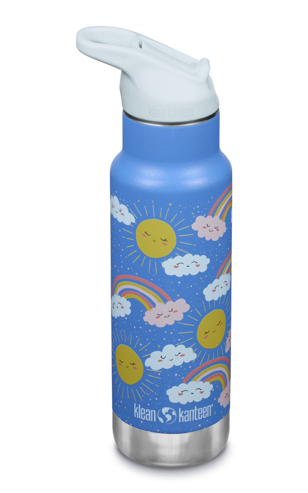 Детская термобутылка Klean Kanteen Insulated Kid Classic Flip Sport 12oz (355 мл) Rainbows Blue