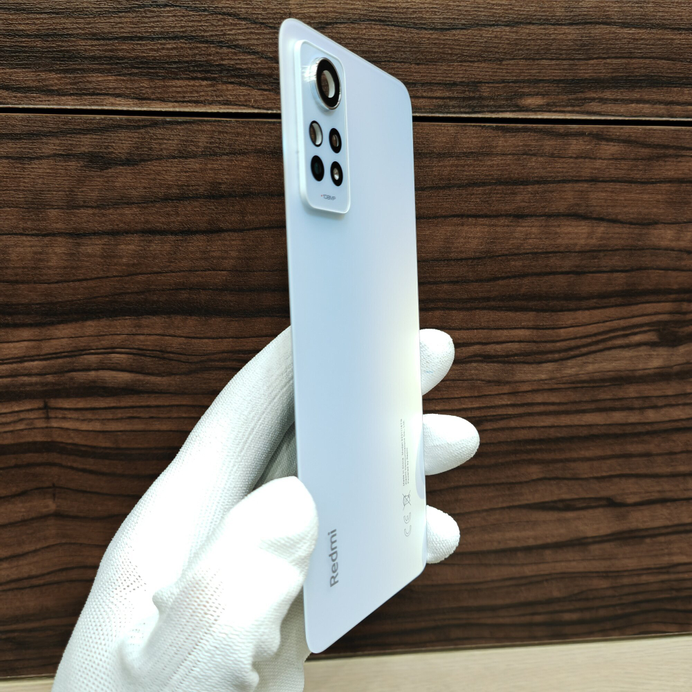 Крышка для Redmi Note 12 Pro 4G - оригинальная задняя стеклянная панель (белого цвета)