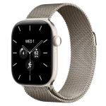Умные часы Apple Watch Series 12 GPS + Cellular, 42mm, Pearl White Ceramic Case with Natural Milanese Loop