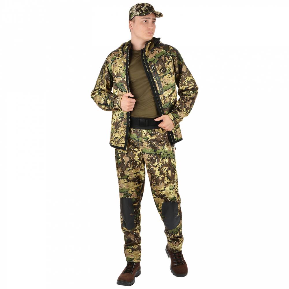 Костюм мужской "Tracker II", softshell, лес/forest, ХСН